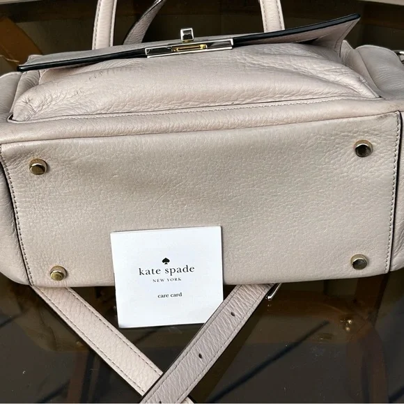 Kate Spade New York Tusk Color Meghan Long Strap Satchel with Front Pocket - Picture 12 of 16